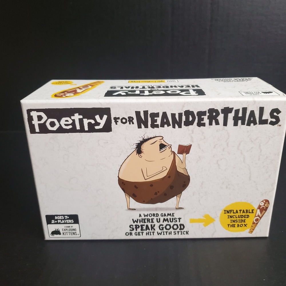 Exploding Kittens Poetry for Neanderthals Word Family Card Game For Ages 7+ NEW
